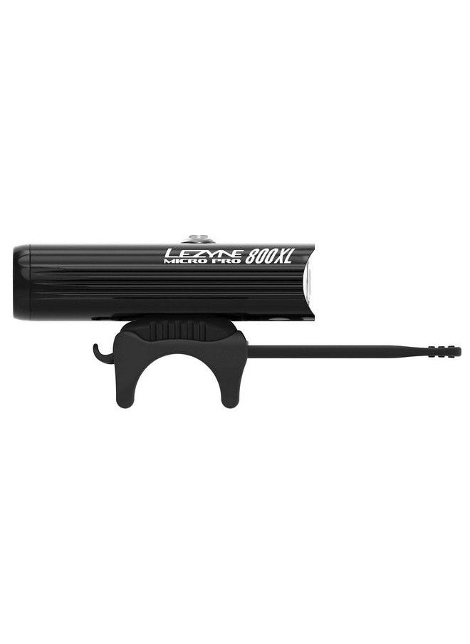 LEZYNE Micro Drive Pro 800Xl Remote Loaded Headlight Black Hi Gloss One Size  - Image 3