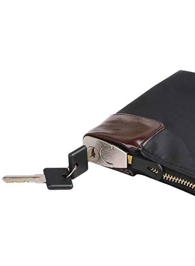 Eagle Locking Security Money Cash Register Bag Bank Deposit Bag With Locks 10.82 X 8.2 X 1.38-Inch, Black - Image 2