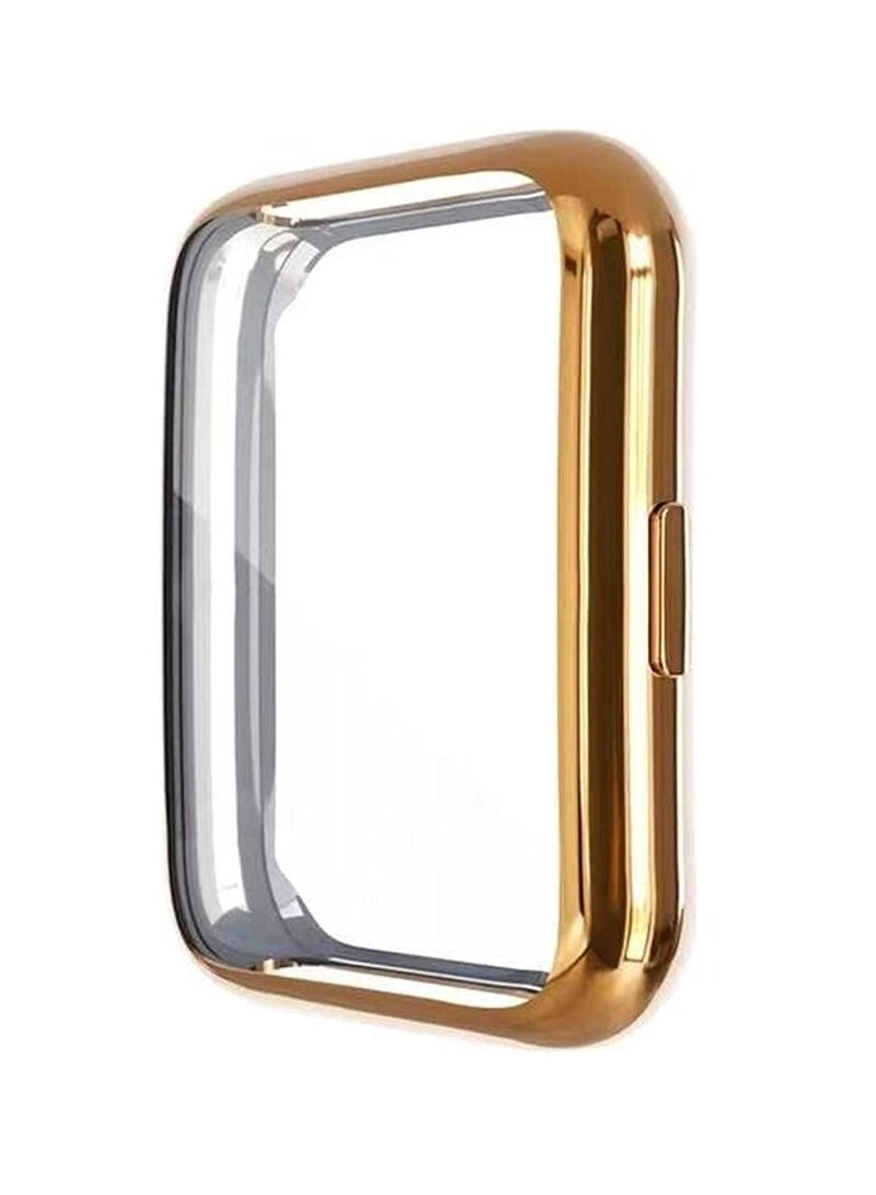 جراب مرن مقاوم للصدمات بشاشة حماية من البولي يوريثين المقاوم للحرارة المرن ومتوافق مع ساعة هواوي ووتش فيت 2 (روز جولد) - Image 1