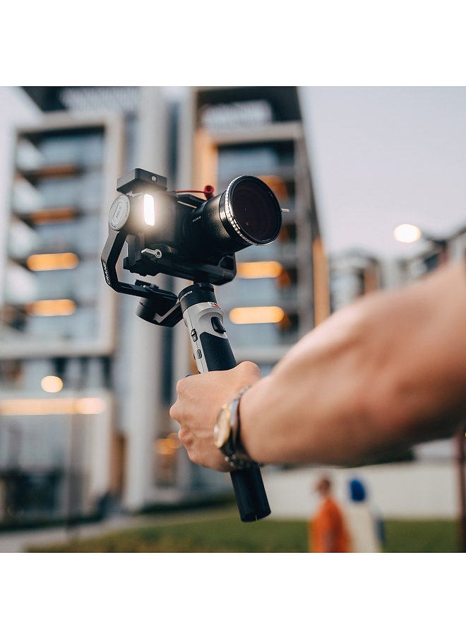 Generic - ZHIYUN CRANE-M2 S Compact Handheld 3-Axis Gimbal Stabilizer with LED Fill Light Built-in Battery PD Quick Charging for Smartphone Sports Camera Mirrorless Camera - Image 1
