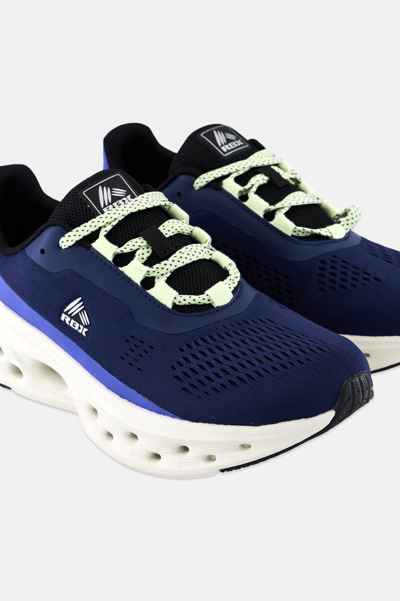 RBX Men Brand Logo Lace Up Hiking Shoes, Navy - Image 3