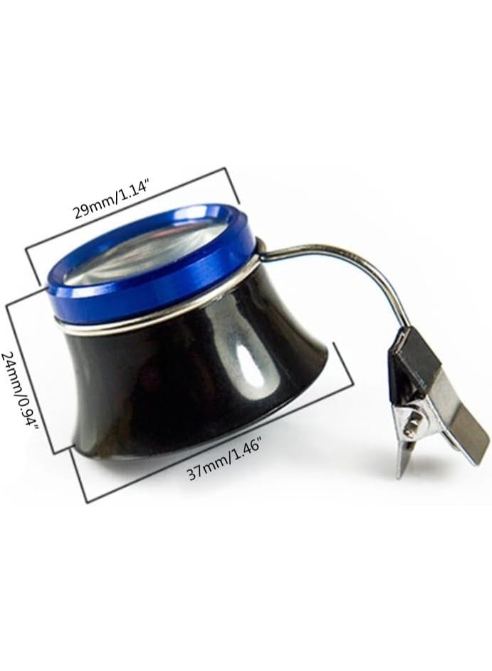 Generic MySouqEg | Store Clip On Eyeglass Magnifier Portable Loupes Lens Jewelry Glasses for Watchmaker Jewelry Watch Repai (Not Included Glasses) - Image 2