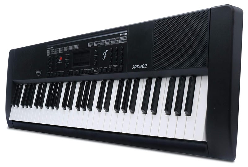 Juarez Opus JRK682 61 Keys Electronic Keyboard Piano With LCD Digital Display, MIDI Function|Touch Response|Adapter|Key Note Stickers|Music Sheet Stand|300 Rhythms | 300 Timbres | 40 Demos - Image 5