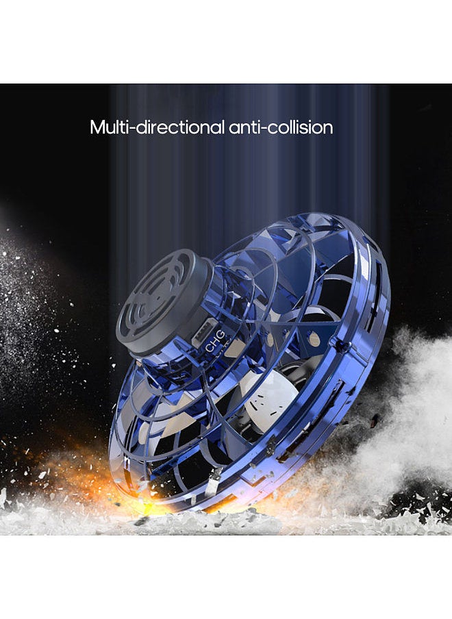 Generic - UFO Fingertip Upgrade Flying Spinner Decompression Toy For Adult and Kids (Blue) - Image 1