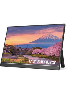 Generic 17.3" Portable Monitor, 1080P FHD 103% sRGB IPS Gaming Monitor Laptop Monitor with Built-in Kickstand HDMI USB C External Screen for PC Mac Phone Xbox Switch PS5 - A1M  - Image 1