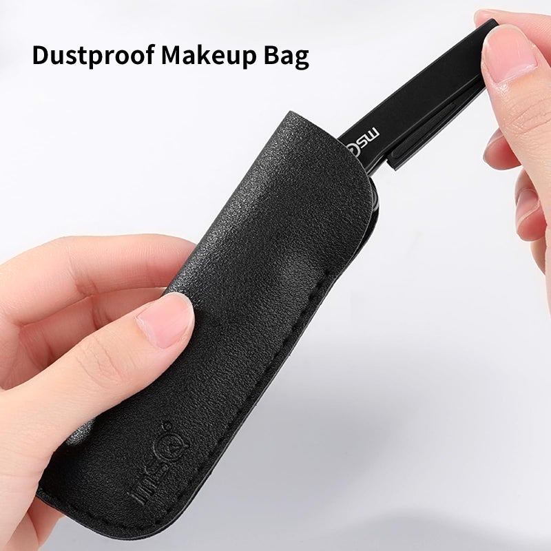 MSQ Eyelash Comb MSQ Eyelash Separator Folding Eyelash Comb Brow Brush Mascara Applicator Eyelash & Brow Definer Eyebrow & Lash Brush Eyebrow Grooming Tool - Image 4
