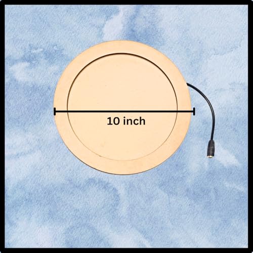 The brown box Wooden LED Light Base for DIY Moon Lamp & Creative Art Projects – Plug & Play Light Board with MDF Stand – Ideal for Painting, Resin Art, Dot Mandala, and Gifting – Available in 8", 12", 14", & 16" - Image 2