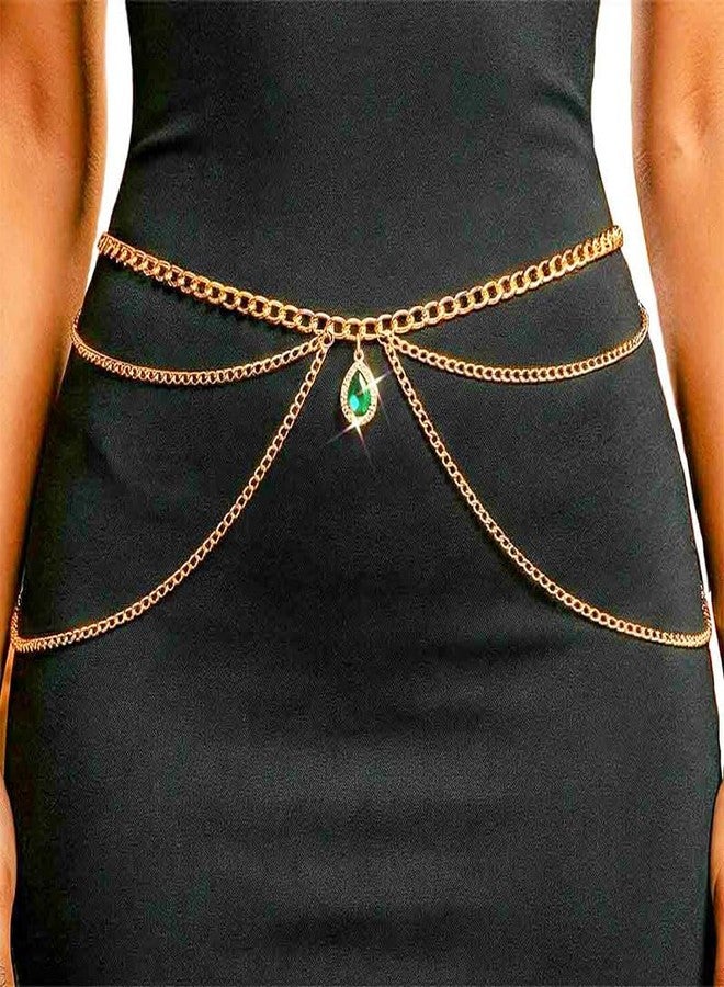 REETAN سلسلة خصر ذهبية من ريتان، إكسسوارات جسم بوهيمية عصرية للنساء - Image 5