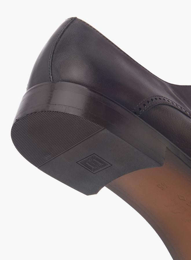 DUCHINI Men Lace-Up Leather Derby Shoes - Image 5