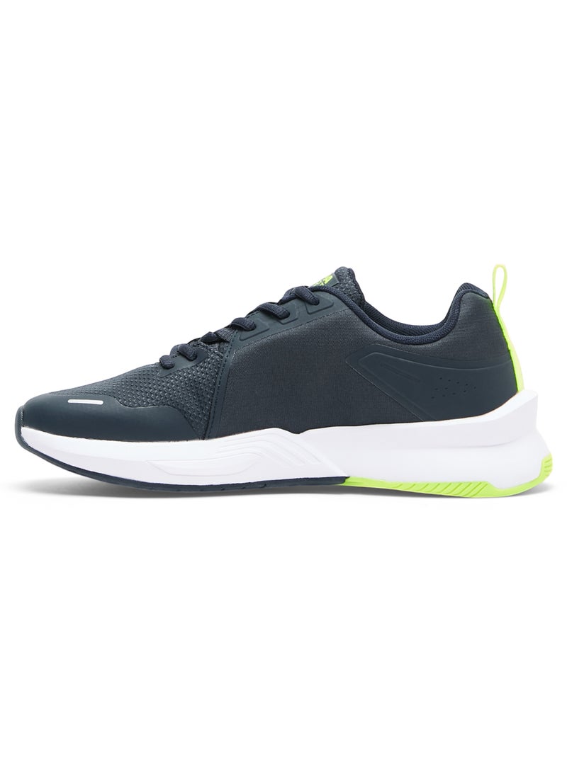 U.S. Polo Assn. Men's Navy Sneakers - Lightweight with Neon Green Accents, Breathable and Comfortable Shoes  - Image 2