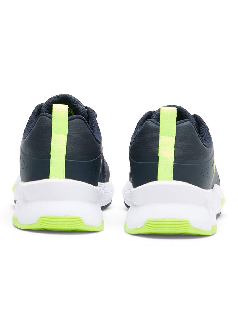 U.S. Polo Assn. Men's Navy Sneakers - Lightweight with Neon Green Accents, Breathable and Comfortable Shoes  - Image 4