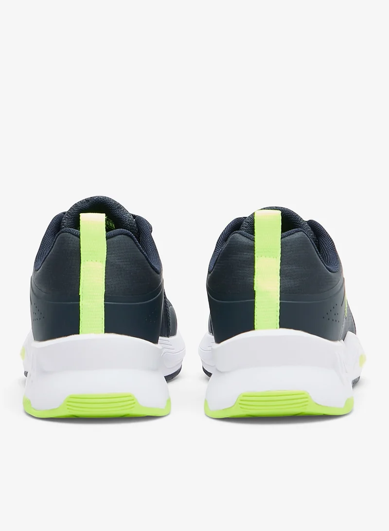 U.S. Polo Assn. Navy/Neon Yellow Men's Navy Sneakers - Lightweight with Neon Green Accents, Breathable and Comfortable Shoes for Men | Best Price UAE