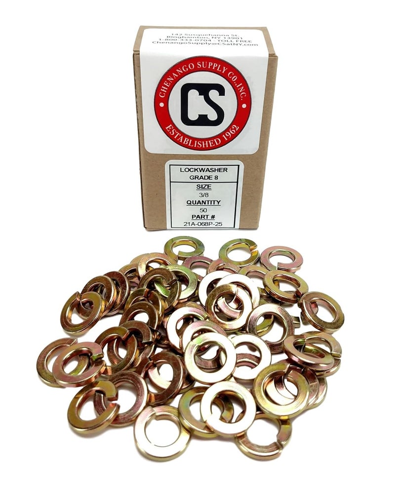 Chenango Supply 3/8 Hardened Grade 8 Lock Washer *(More Selections in Listing)* (3/8 Lock Washer (50pcs)) - Image 2