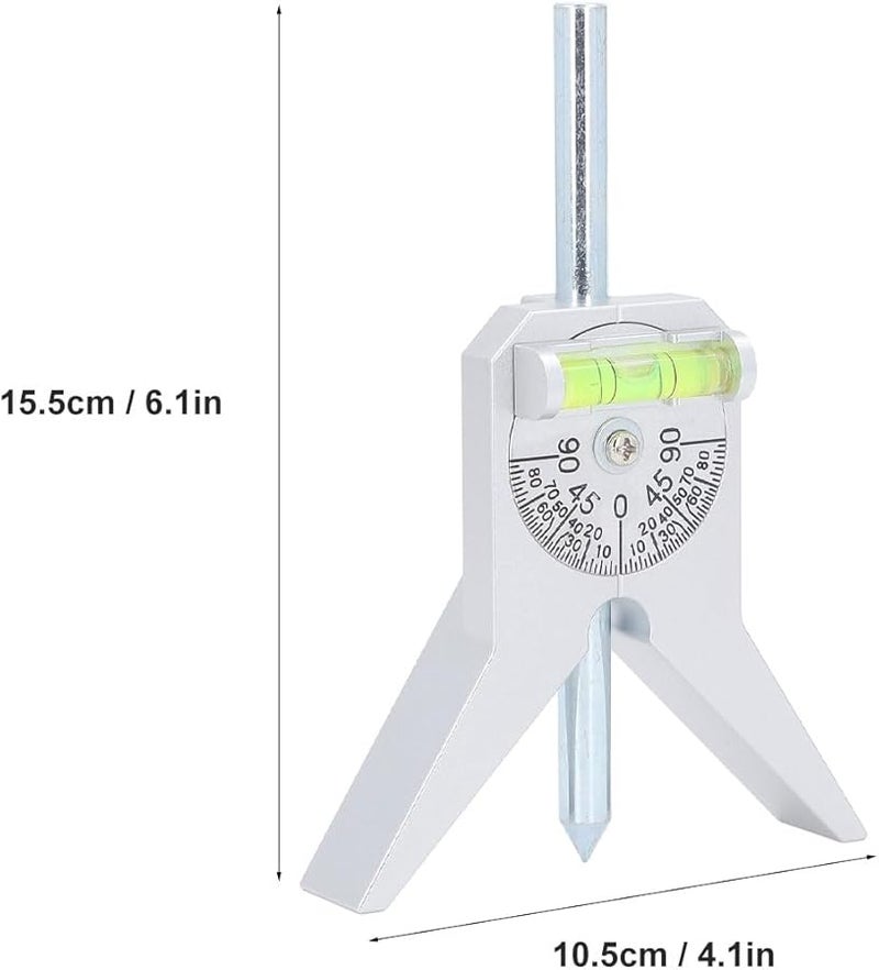 Adjustable Dial Bubble Protractor Y Shape Pipe Center Finder Tool For Pipefitters - Image 5