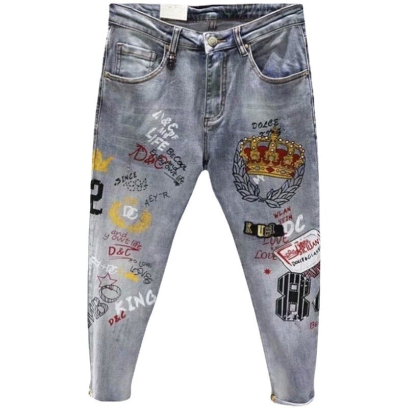 Unisex Classic Denim Jeans Loose Fit Daily Outdoor Wear - Image 5