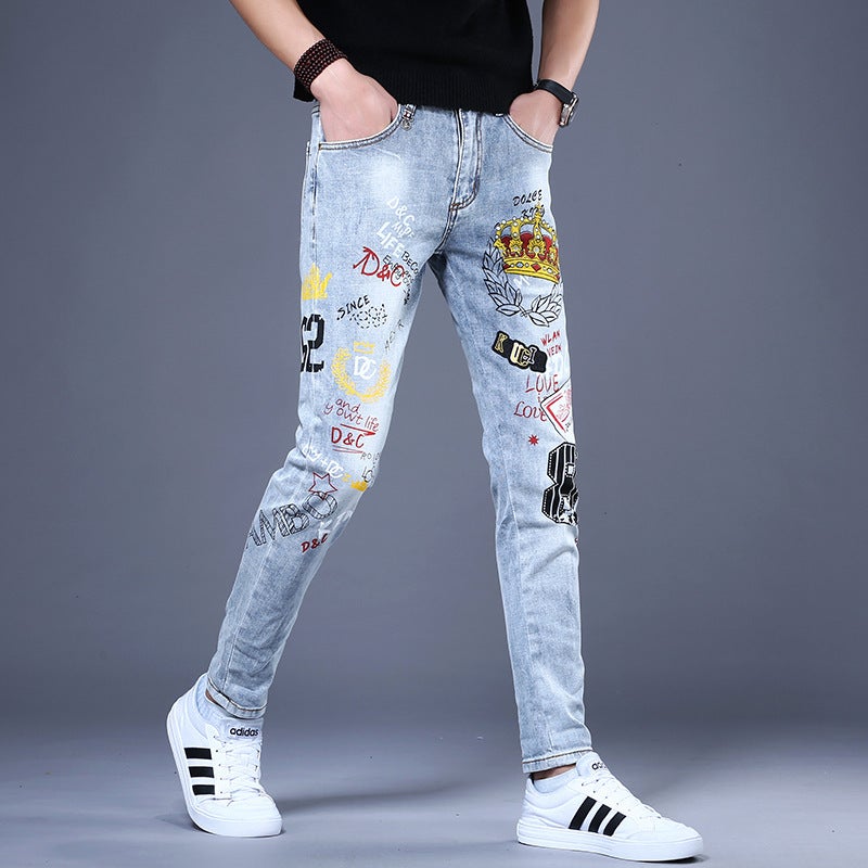 Unisex Classic Denim Jeans Loose Fit Daily Outdoor Wear - Image 2