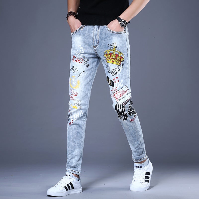 Unisex Classic Denim Jeans Loose Fit Daily Outdoor Wear - Image 3