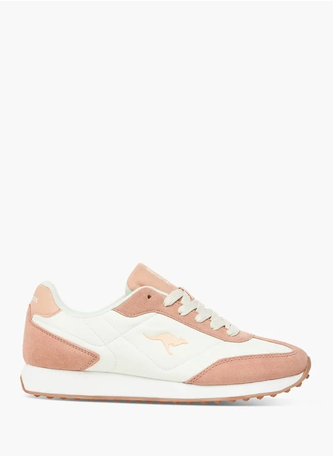 كانغاروس Womens Colourblock Lace-Up Sports Shoes