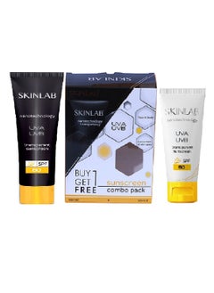 SKINLAB SKINLAB UVA UVB SPF50 Sunscreen Combo Pack, 100ml & 50ml  - Image 1