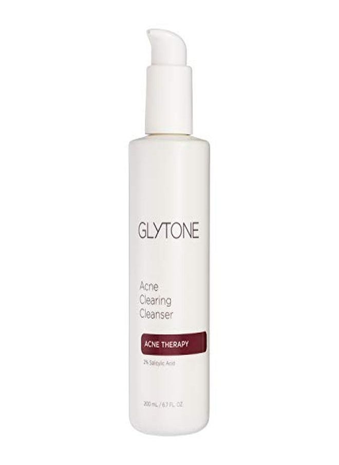 Glytone Acne Clearing Cleanser With 2% Salicylic Acid For Blemish Prone Skin, FragranceFree, OilFree, 6.7 Oz.  - Image 1