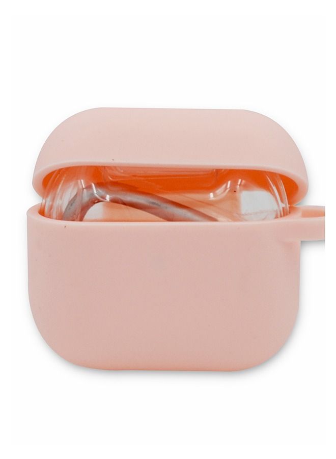 KeepHone حافظة سيليكون للآيربودز 3 باللون الوردي - Image 3