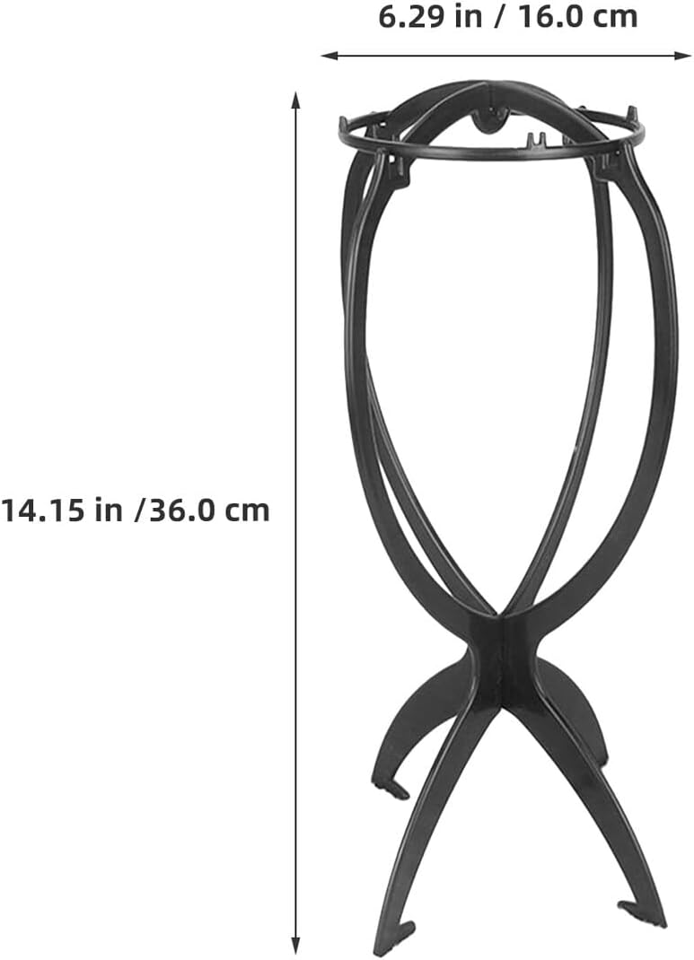 Land transit & shipment compatible 10pcs Portable Plastic Wig Stand Holder for Retailers and Stylists Hair Extension Display Rack Black Wig Head Stands for Styling and Storage General need oriented design Long term use design Different assemble options Moisture wear upgraded quality Periodic stock arrangement Quick available purchase options Market need oriented construction Non sticky surface Global assemble options Multi-use detailed build Field test upgraded craftsmanship Modern color selections Versatile application Solid anti-deform Flexible anti-break Full land route delivery Wide range compatible material Gulf market standard build Repeated use resistant selected material Market demand focused build Flexible purchase choices Priority based order prep Cost effective global grade quality Scheduled warehouse deliver - Image 2