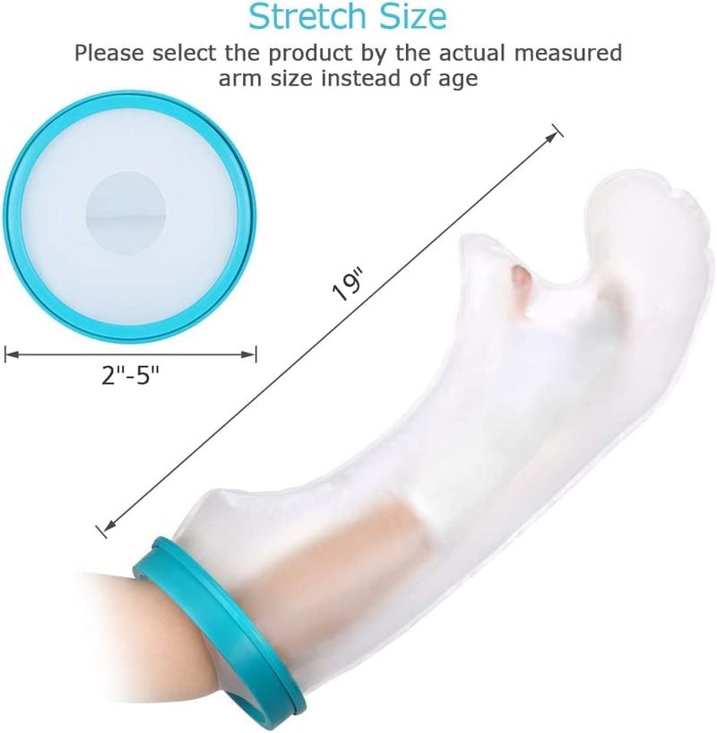 comfrt Arm Cast Covers for Shower Kids,  Waterproof Cast Cover Arm Watertight Kids Arm Cast Cover to Keep Wounds Bandage Dry, Cast Bandage Protector for Broken Surgery Arm, Hands, Wrists, Burns - Image 3