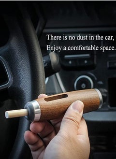 Beauenty Car Ashtray Portable Handheld Walnut Mini Ashtray No Soot Ashtray For Outdoor Indoor Car Smoking  - Image 2