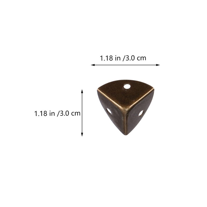 Vintage Bronze 35x35mm Wood Box Corner Protectors 20pcs Retro Edge Guards - Image 3