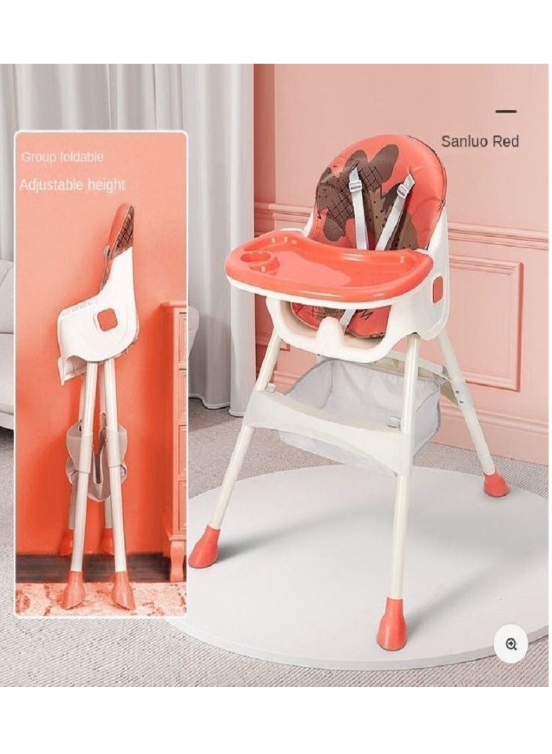 كرسي طعام مرتفع 3 في 1 متعدد الوظائف قابل للتعديل للأطفال - Image 1