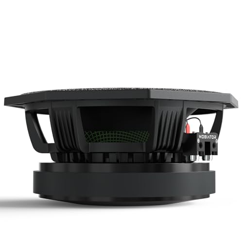 mobiator PRO834MB Loudspeaker - 8" Midbass Aluminum Basket, 1200W Max, 600W RMS, 4 Ohms - Premium Quality Audio Door Speakers for Car or Truck Stereo Sound System (MB-PRO834MB) - Image 5