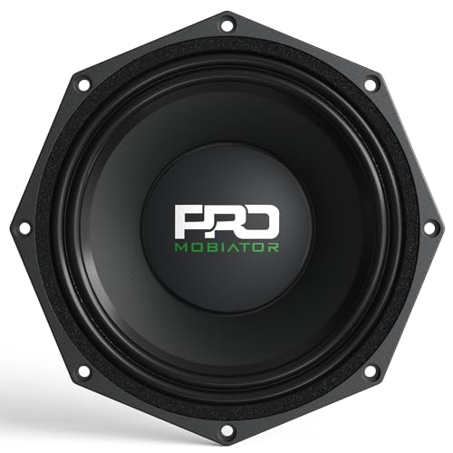 mobiator PRO834MB Loudspeaker - 8" Midbass Aluminum Basket, 1200W Max, 600W RMS, 4 Ohms - Premium Quality Audio Door Speakers for Car or Truck Stereo Sound System (MB-PRO834MB) - Image 3