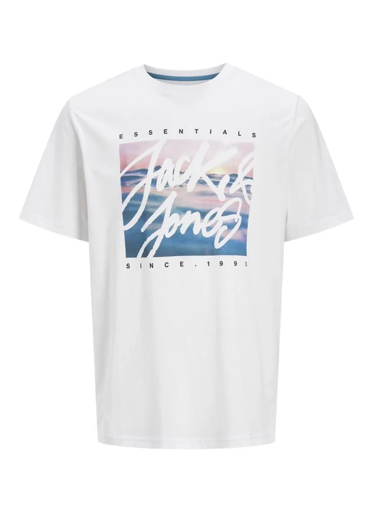 JACK & JONES Jjcolton Colton Printed Crew Neck T-Shirt