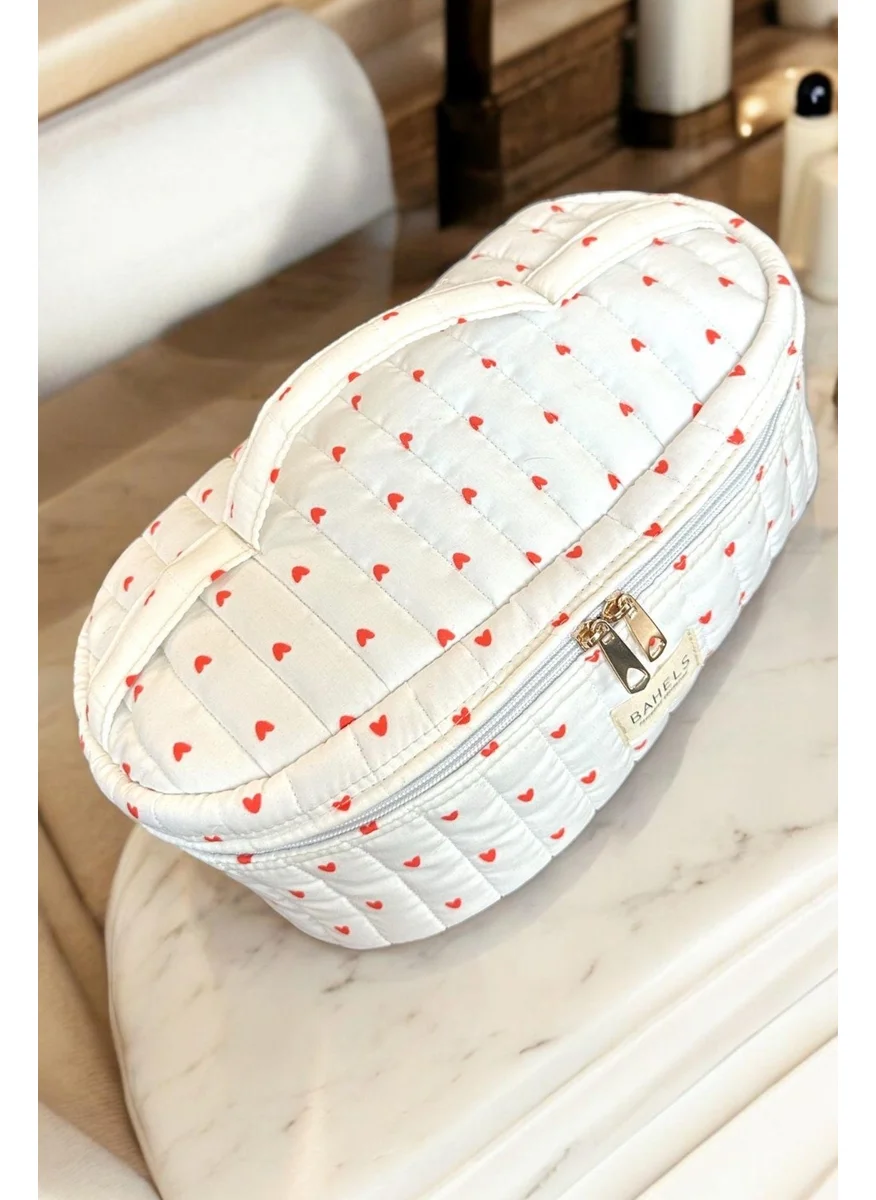 باهلس Viral Heart Compartment Xl Size Bag Travel Bag For All Hair Styling