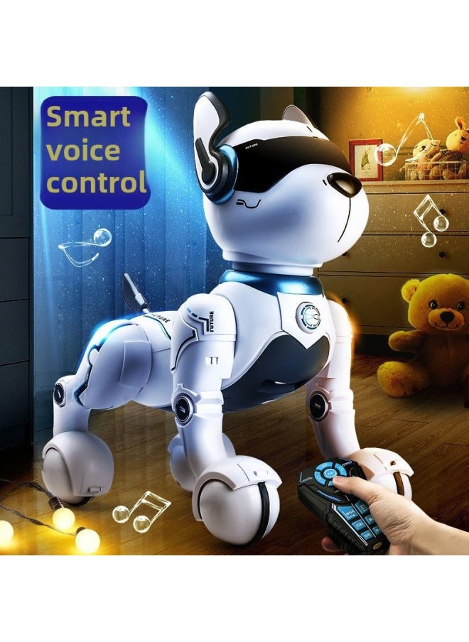 Explosions Intelligent Robot Dog Children's Remote Control Robot Electric Toy Dog Boys And Girls Educational Toys Wholesale-Specifications:A116-h Robot Dog (button Control) Gray  - Image 2
