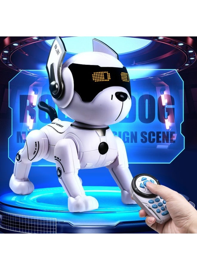 Explosions Intelligent Robot Dog Children's Remote Control Robot Electric Toy Dog Boys And Girls Educational Toys Wholesale-Specifications:A116-h Robot Dog (button Control) Gray  - Image 4