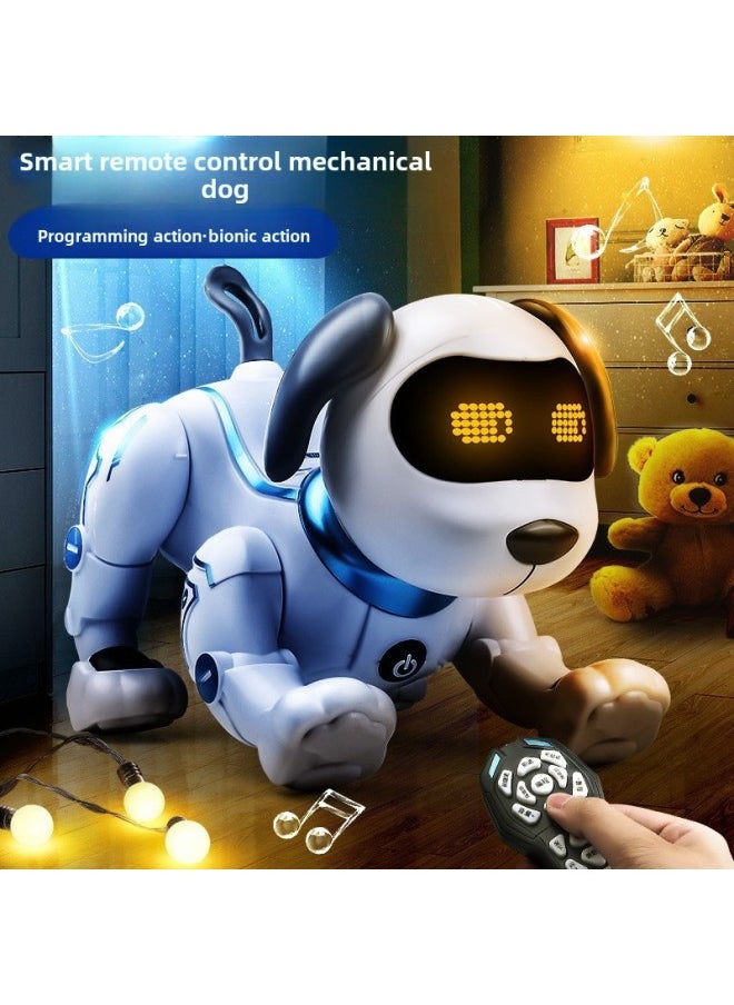 Explosions Intelligent Robot Dog Children's Remote Control Robot Electric Toy Dog Boys And Girls Educational Toys Wholesale-Specifications:A116-h Robot Dog (button Control) Gray  - Image 3