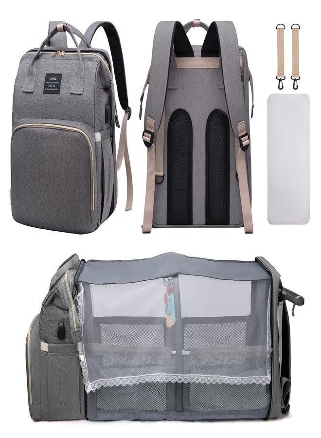AFDLLDQM Diaper Bag Backpack, Multifunctional Baby Diaper Bag, Diaper Changing Station for Boys Girls, Large Capacity Travel Baby Bag for Mom Dad - Image 1