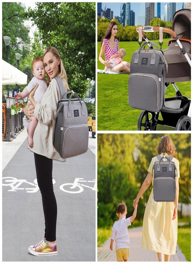 AFDLLDQM Diaper Bag Backpack, Multifunctional Baby Diaper Bag, Diaper Changing Station for Boys Girls, Large Capacity Travel Baby Bag for Mom Dad - Image 5