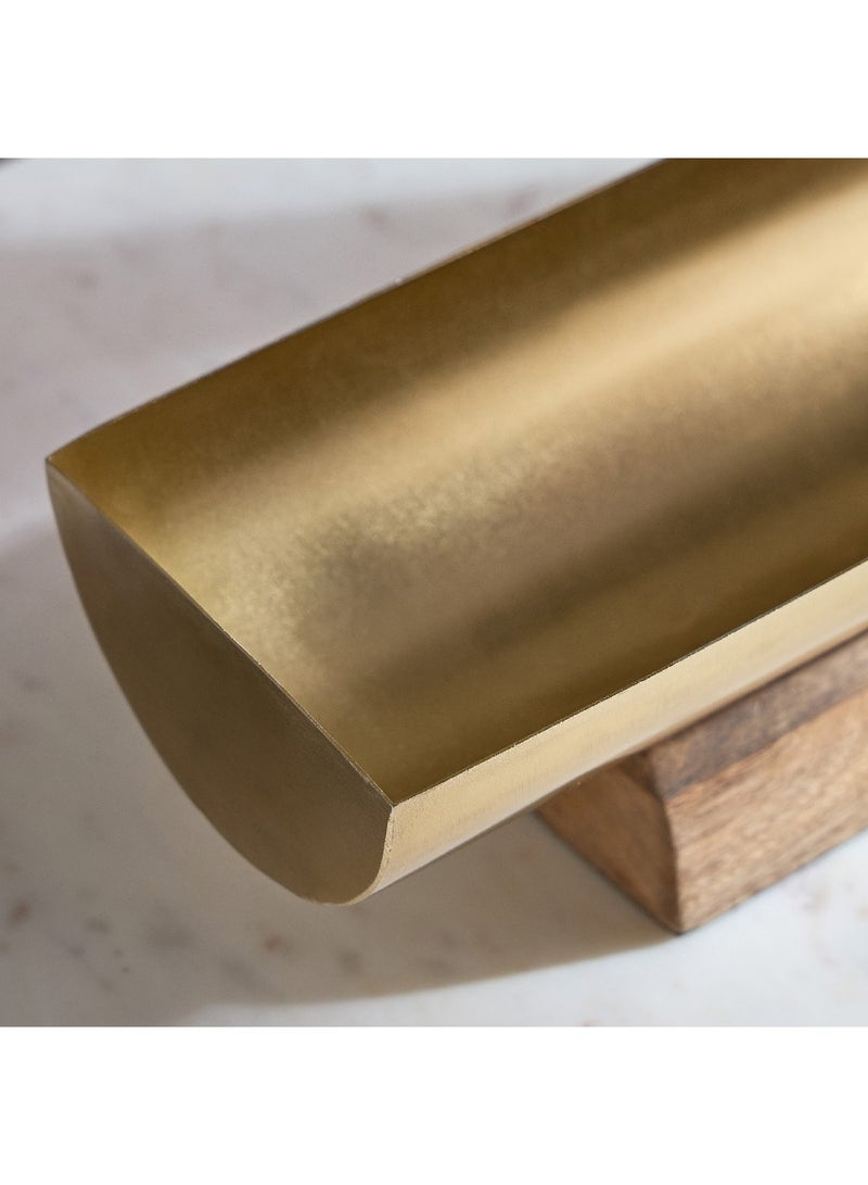 هوم بوكس قطعة ديكور قارب بقاعدة خشبية ترينكيت من ليف - 31x12.5x10 سم - Image 3