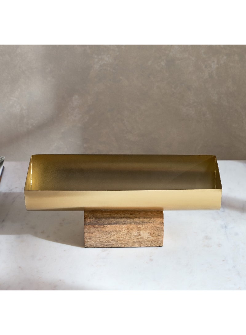 هوم بوكس قطعة ديكور قارب بقاعدة خشبية ترينكيت من ليف - 31x12.5x10 سم - Image 2