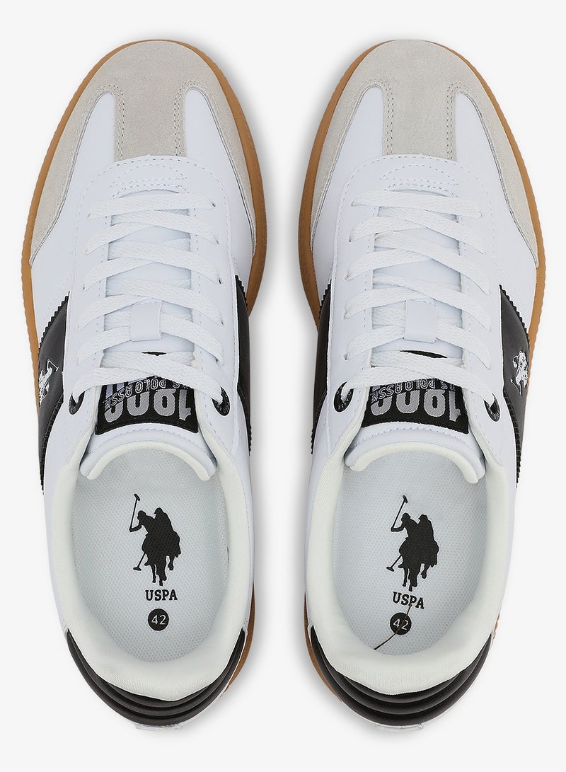 U.S. Polo Assn. Men's White Low-Top Sneakers - Stripped Design Shoes for that Trendy Look - Image 5