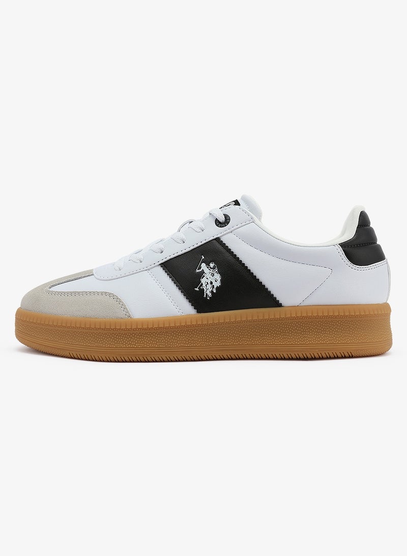 U.S. Polo Assn. Men's White Low-Top Sneakers - Stripped Design Shoes for that Trendy Look - Image 2