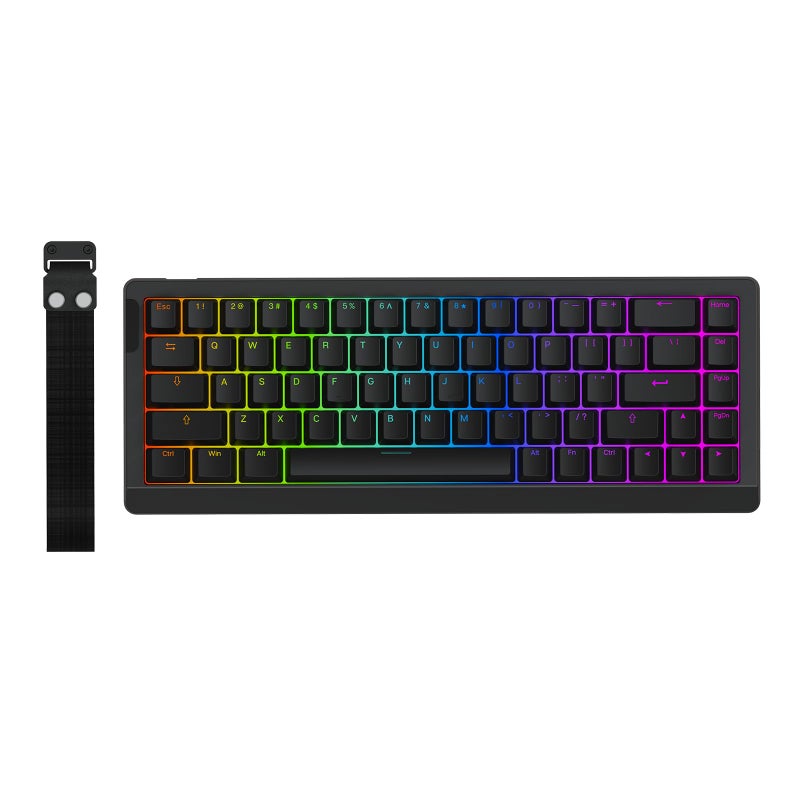 EPOMAKER HE68 Lite Hall Effect Gaming Keyboard, 8k Polling & 128K Scan Rate, 0.005mm Adjustable Trigger, 0.125ms Latency, 5-Layer Sound-Dampened, Snap Key, SOCD, A-RGB, Wired, Mac Software (Black) - Image 1