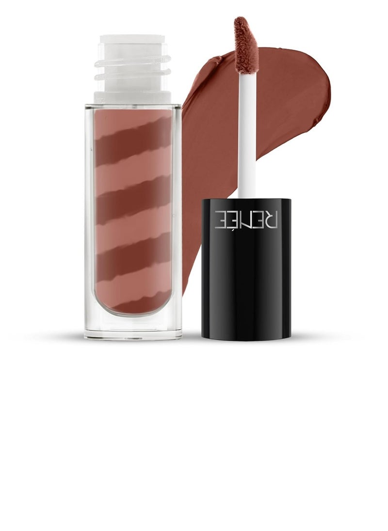 Renee - RENEE Marble Liquid Lipstick  LM03 Nora 4.5ml  Rich Color Payoff and Matte Finish| Weightless Unique Long Lasting Formula   Transfer and Smudge Proof  Enriched with Vitamin E and Jojoba Oil - Image 1