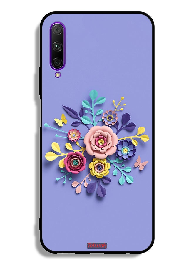 Tolwak Huawei Y9s Protective Case Cover Flowers Art - Image 2