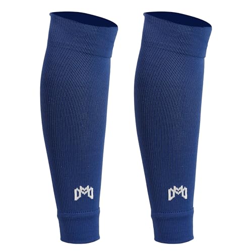 MediCaptain Pre Cut Soccer Sock Sleeves Companion for Soccer Grip Socks Securely Holds Shin Guards Compression Leg Warmer Navy One Size - Image 1