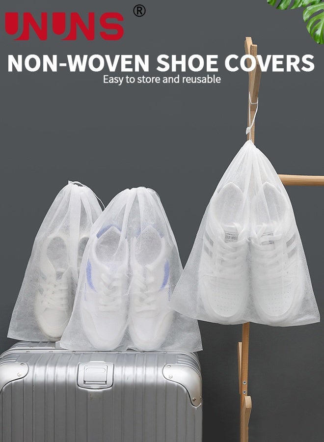 UNUNS Shoe Bags For Travel,50 Pcs Non-woven Drawstring Shoe Bag,Travel Item Storage Bag,Large Storage Bag For Men And Women,Shoe Storage Bags Home Travel To Carry Convenient,32x48cm - Image 2