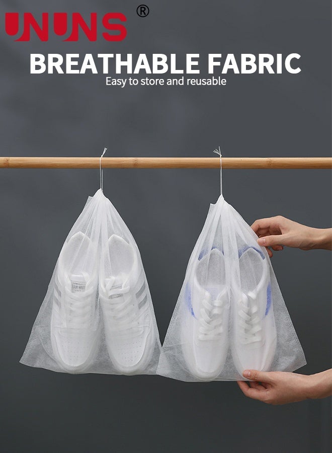 UNUNS Shoe Bags For Travel,50 Pcs Non-woven Drawstring Shoe Bag,Travel Item Storage Bag,Large Storage Bag For Men And Women,Shoe Storage Bags Home Travel To Carry Convenient,32x48cm - Image 3