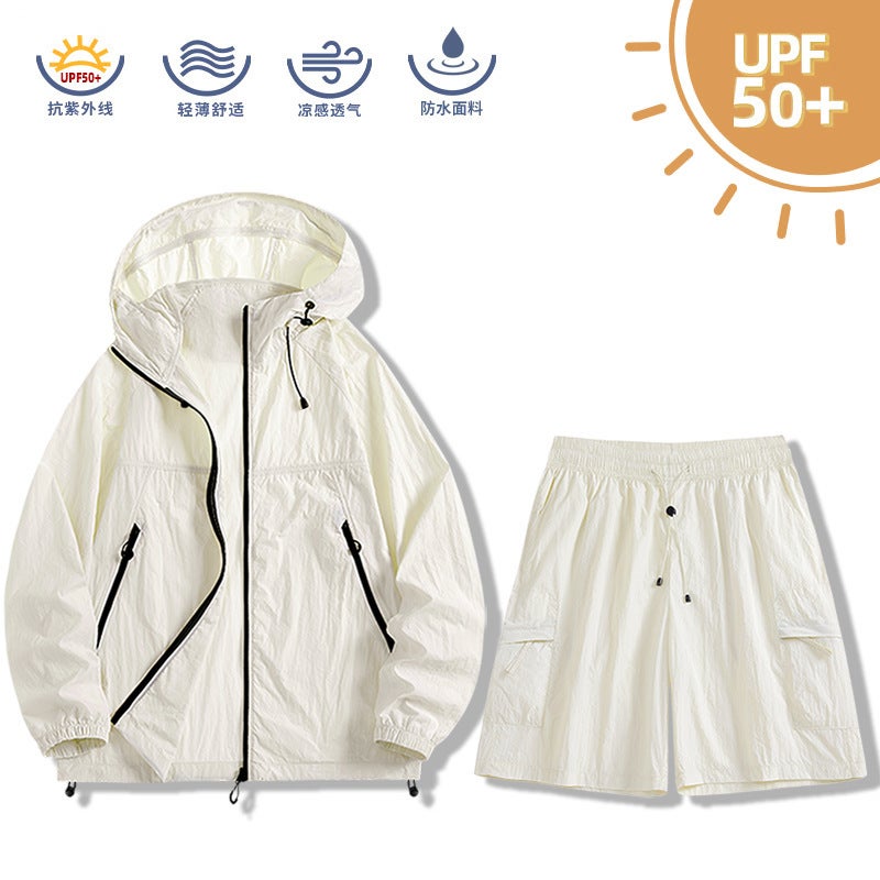 2025 Summer Cross-Border Couple God of War Sun Protection Clothing Upf100+ Magnetic Neck Guard Shirt Titanium Air Shield Three-Proof - Image 3